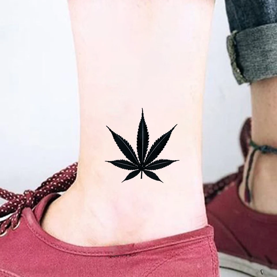 4pcs Waterproof Temporary Tattoo Sticker Leaf Rose Snake Fake Tatto Flash  Tatoo Finger behind ear Tato for Girl Women Men - AliExpress, image size:960x960