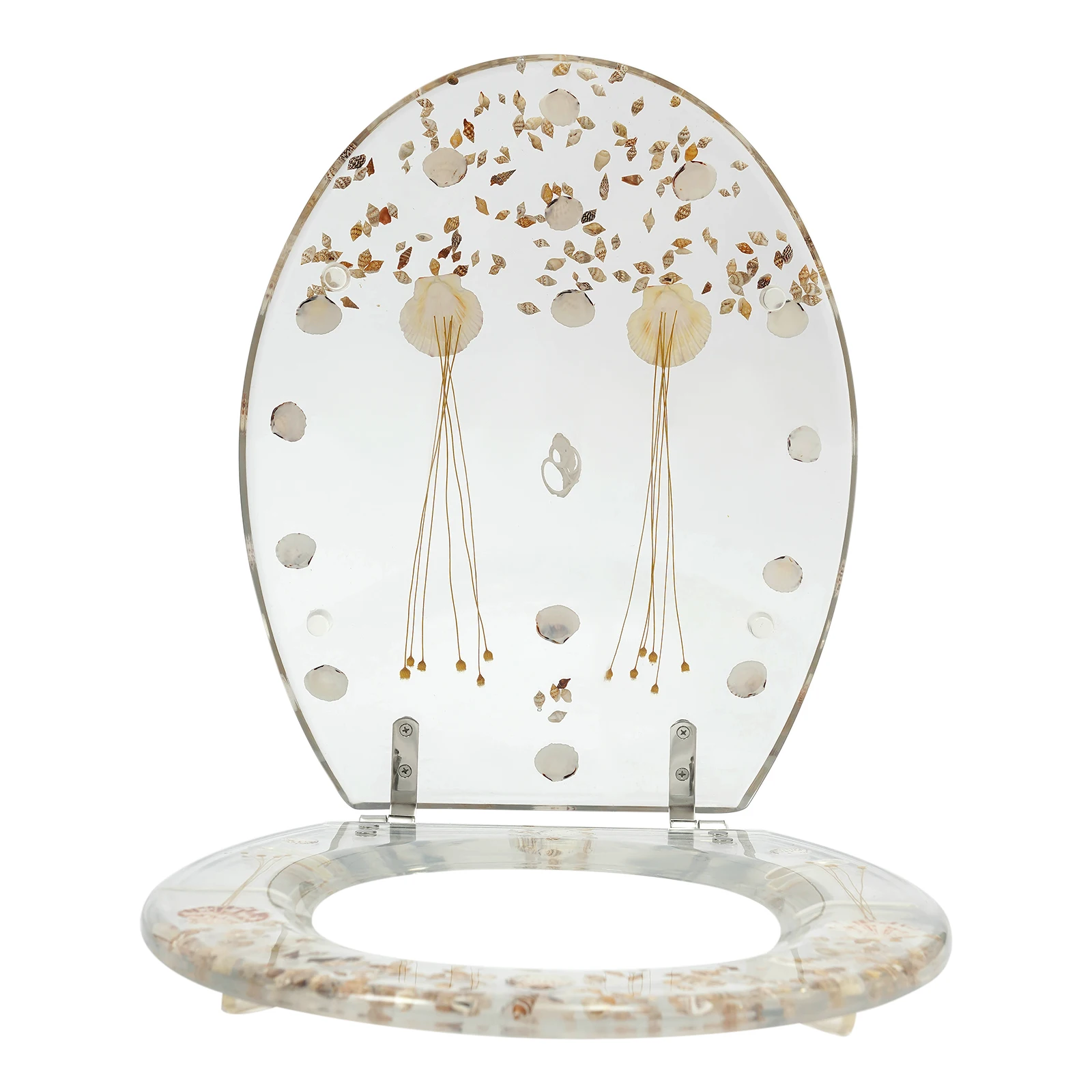 Thickened Transparent Resin Toilet Seat Cover