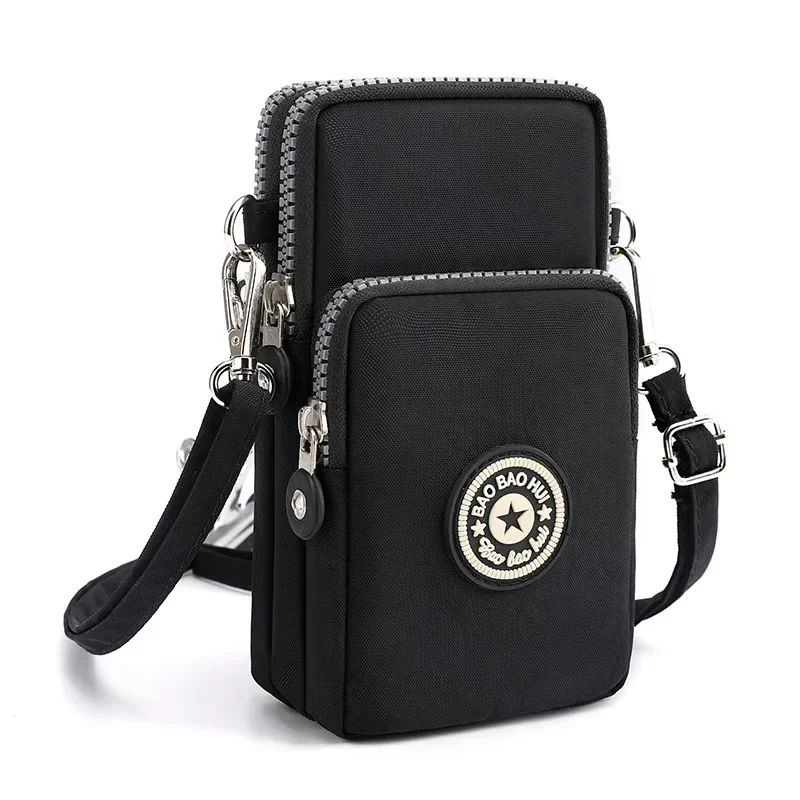 Women's Sport Arm Pouch Daily Sports Arm Bag Casual Nylon Shoulder Cross Body Phone Bag, Coin Purse, Retro Keychain Small Purse