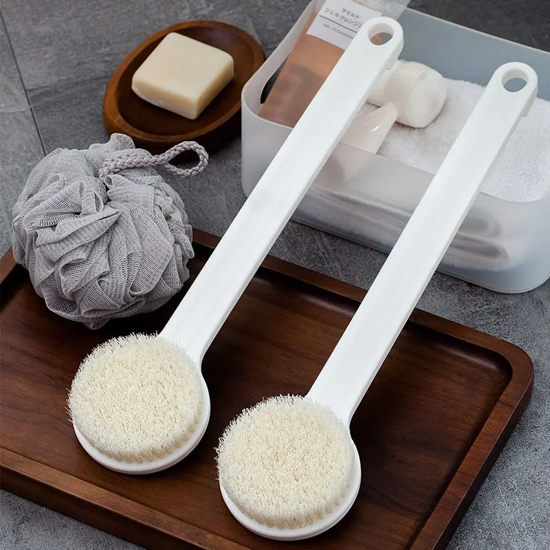 Japanese Bath Brush Long Handle Soft Hair Back Rubbing Body Scrubbing Gods Rub