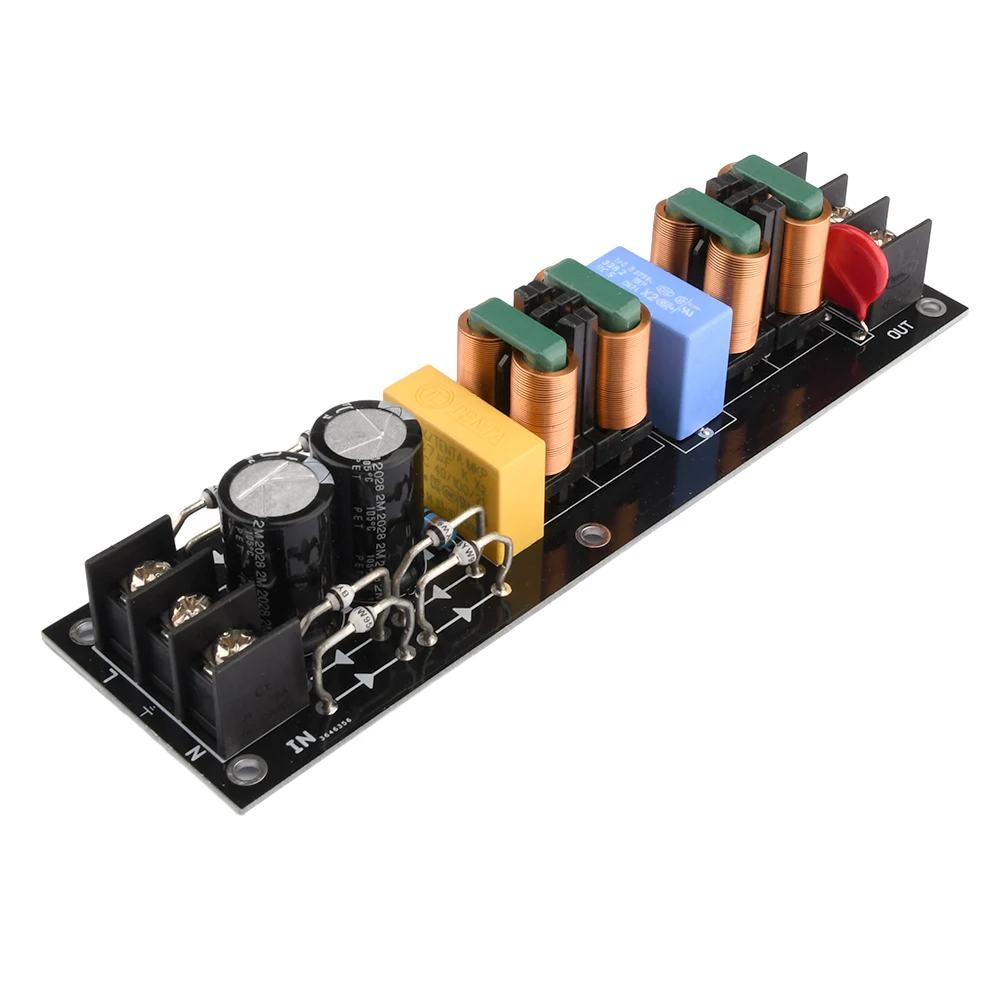 LAUGHERER Modulo scheda filtro di potenza Filtro EMI AC Purificazione di rete HiFi Audio Rumore 20A Durevole Facile da Usare LAUGHERER Modulo scheda filtro di potenza Filtro EMI AC Purificazione di rete HiFi Audio Rumore 20A Durevole Facile da Usare