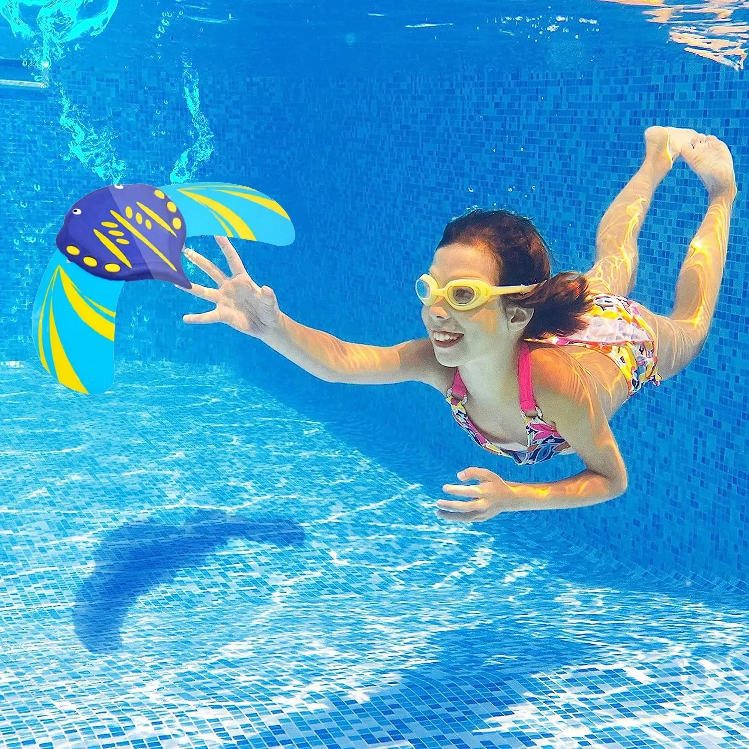 33cm Stingray Underwater Glider Water Power Devil Fish Toy Hydrodynamic Manta Ray Press Forward Mobula Pool Swimming Diving Game 5