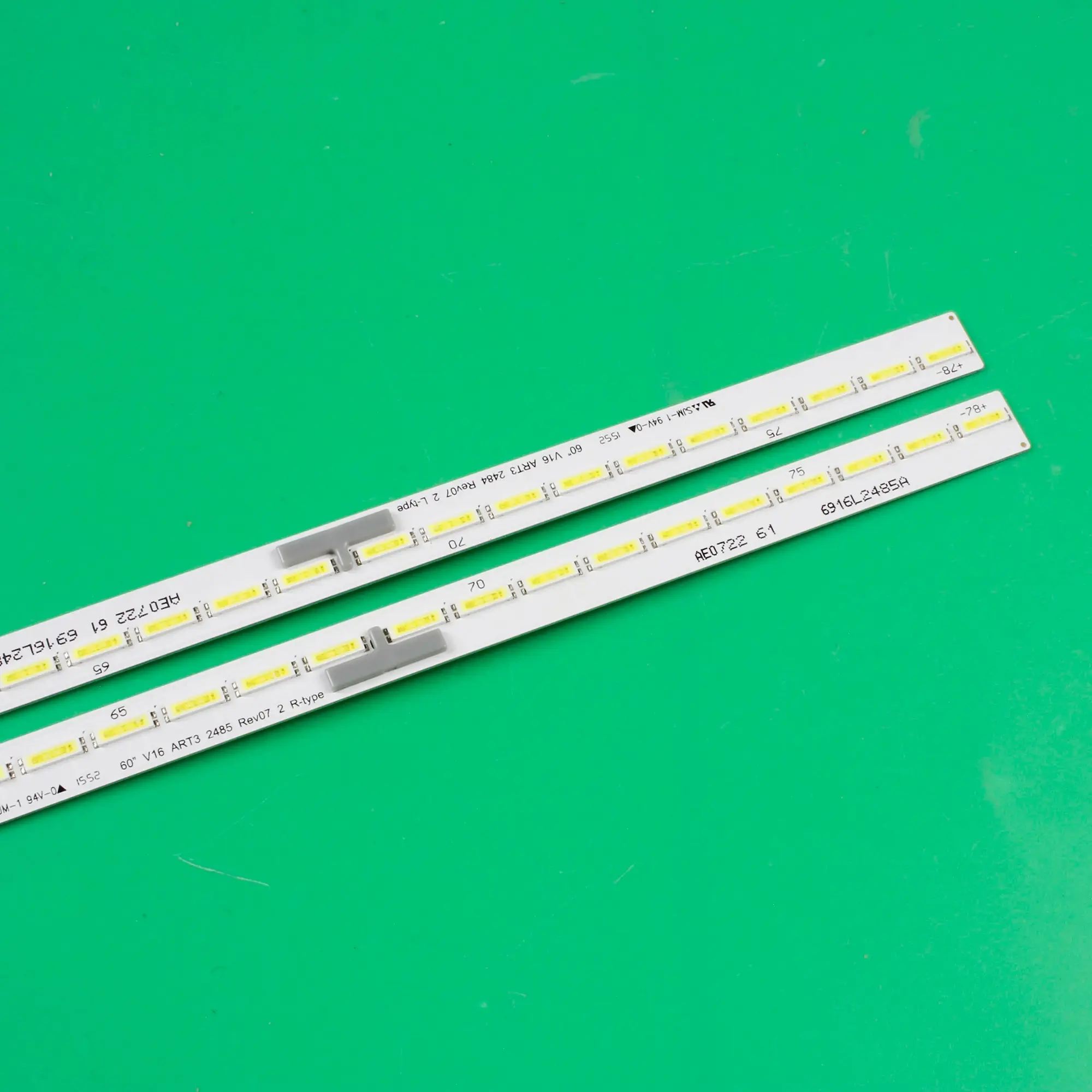 Tira de Luz de Fundo Led para lg 60uh770v 60uh7700 60 V16 Art3 2484 2485 Rev07 tipo r l 6916l2485a 6916l2484a 6922l0187a Novo Peças - Imagem 5