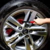 3PCS Car Wheel Detailing Brush Bendable Auto Soft Wheel Woolies Brushes Car Cleaning Tools for Car Rim Tire Washing Accessories 3