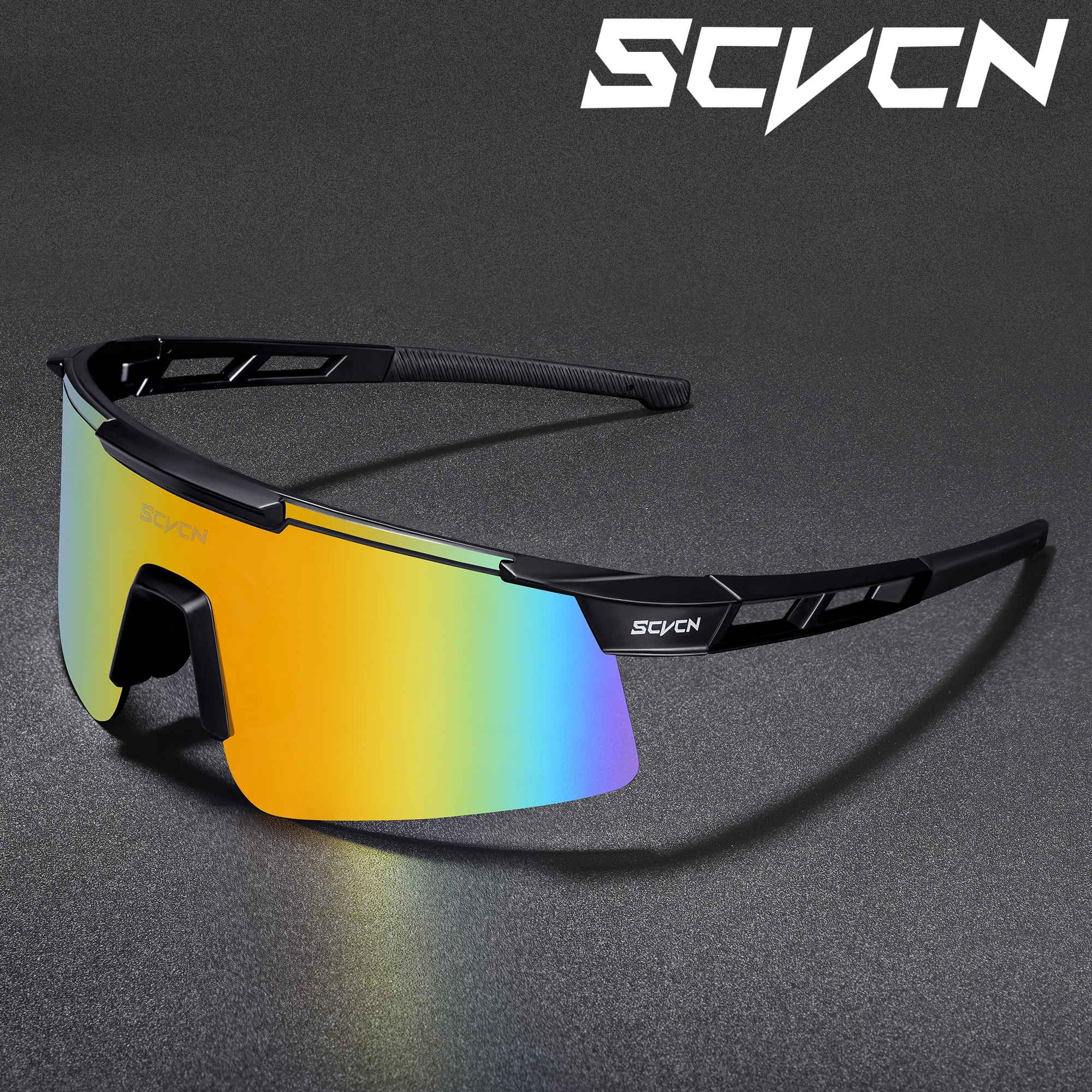 Cycling Sunglasses SCVCN New Men Bicycle Sunglasses Women Outdoor Cycling Glasses MTB Driving Bike Eyewear Sports Running Hiking UV400 Goggles