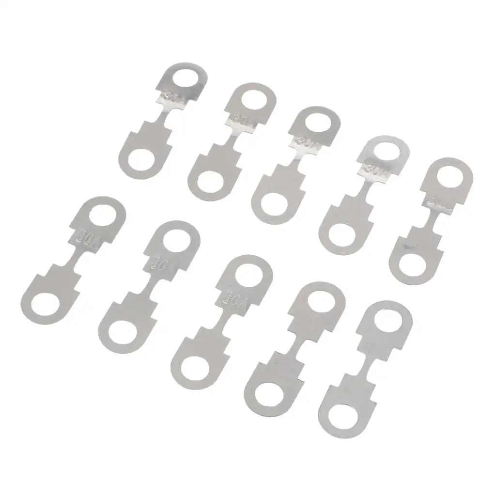 10Pcs Strip Fuse Link for VW Golf 30/40/50/60/70/80/100/125/150AMP Choice