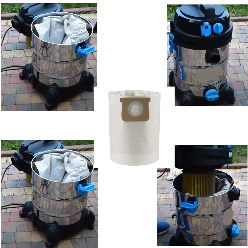 10x Vellto Sac Aspirateur Compatibles Avec MacAllister MVAC004 1250 MAC