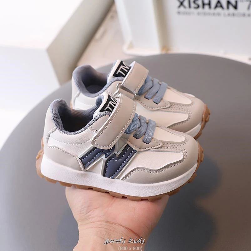 

Spring Sneakers for Kids Boys PU Leather Fabric Casual Shoes 1 to 6 years old Fashion Children's Flat School Shoes Teenage
