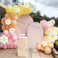Daisy Balloons Garland Arch Kit Macaron Rainbow Balloon Birthday Party Decorations Boys And Girl Baby Shower Wedding Decor