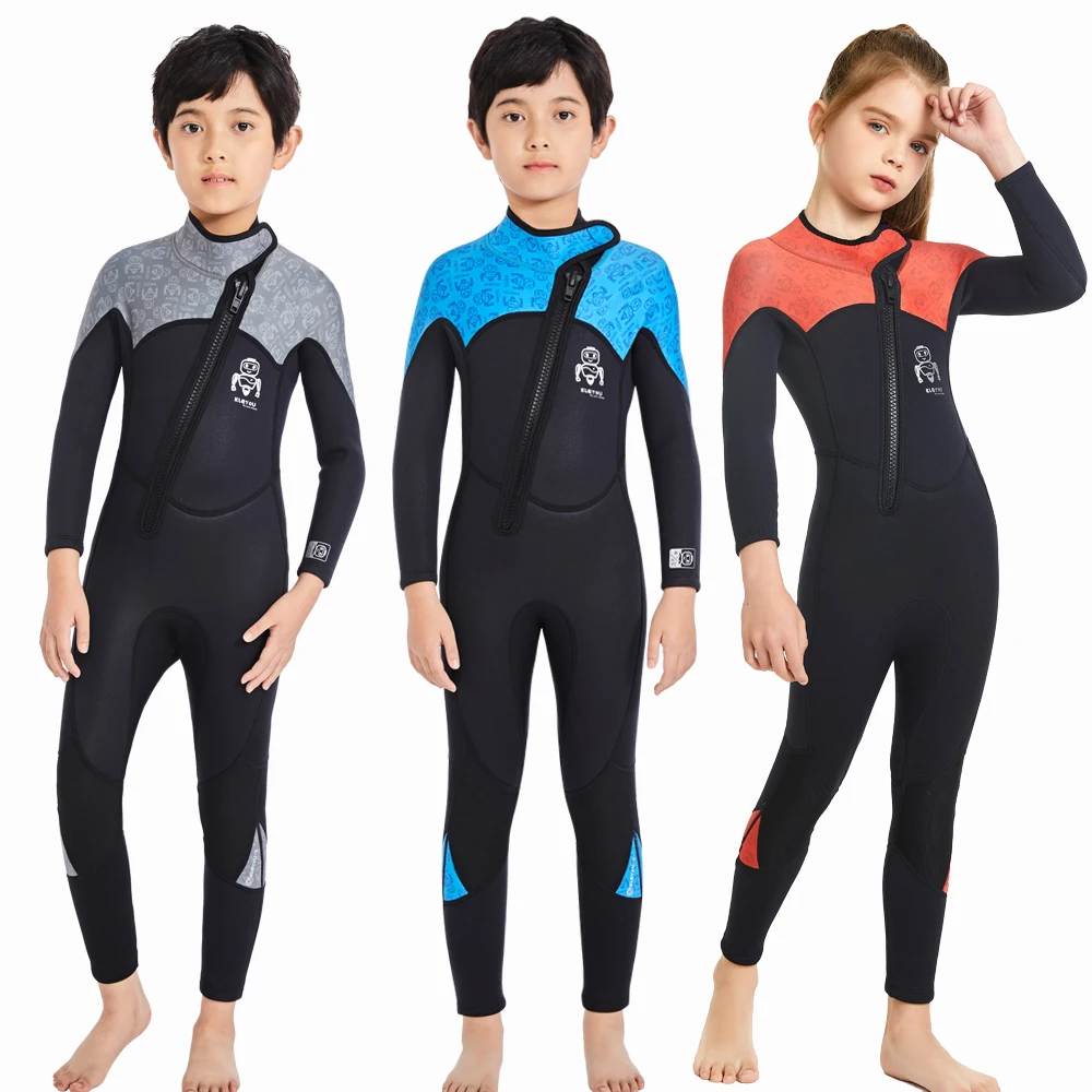

2023 Kids Neoprene Wetsuit Surfing Children Thick Swimsuit Underwater Scuba Diving Suit Boy Jellyfish Swimwear Girl Bathing Suit