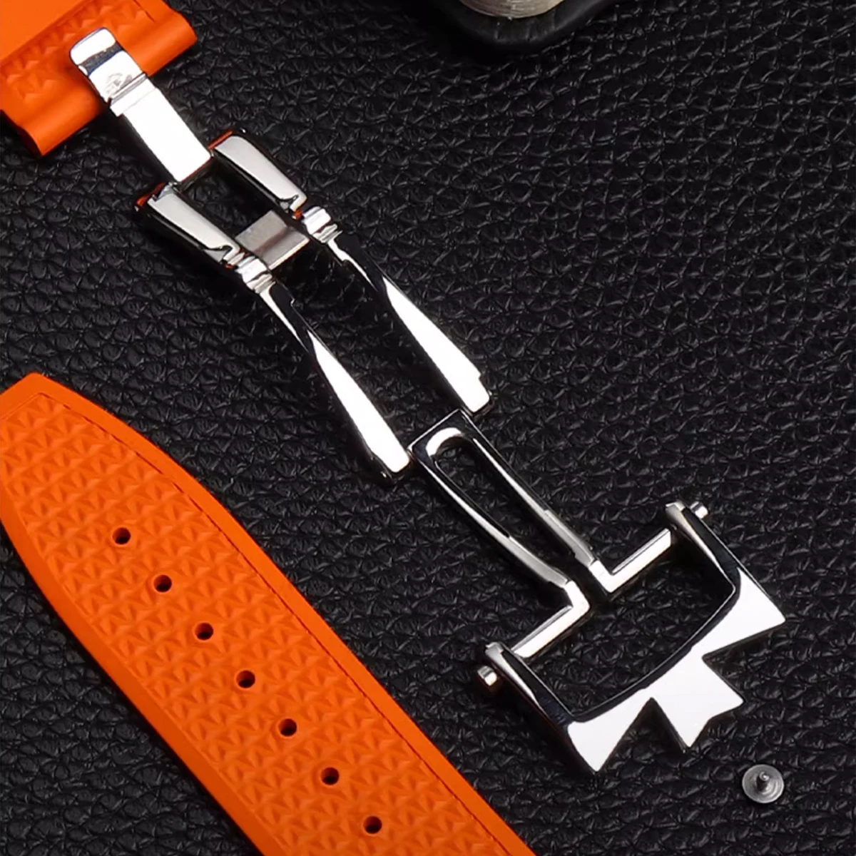 Luxury Watch Strap with Original Style Butterfly Buckle - Premium Accessory