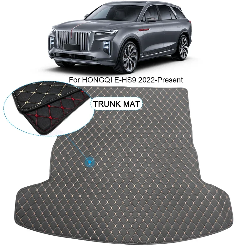 

Custom Car Trunk Main Mat Waterproof Anti Scratch Non-slip Protect Cover For HONGQI E-HS9 2022 2023 2024 Internal Auto Accessory