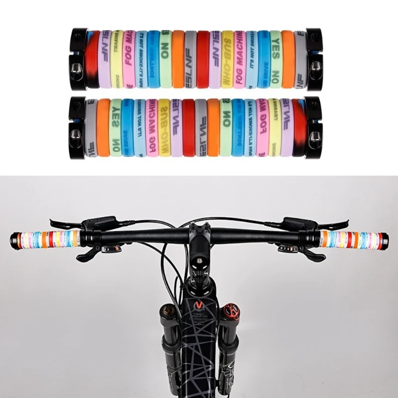 

Нескользящая рукоятка велосипедного руля с одинарным замком на алюминиевом кольцевом воротнике, Прямая поставка