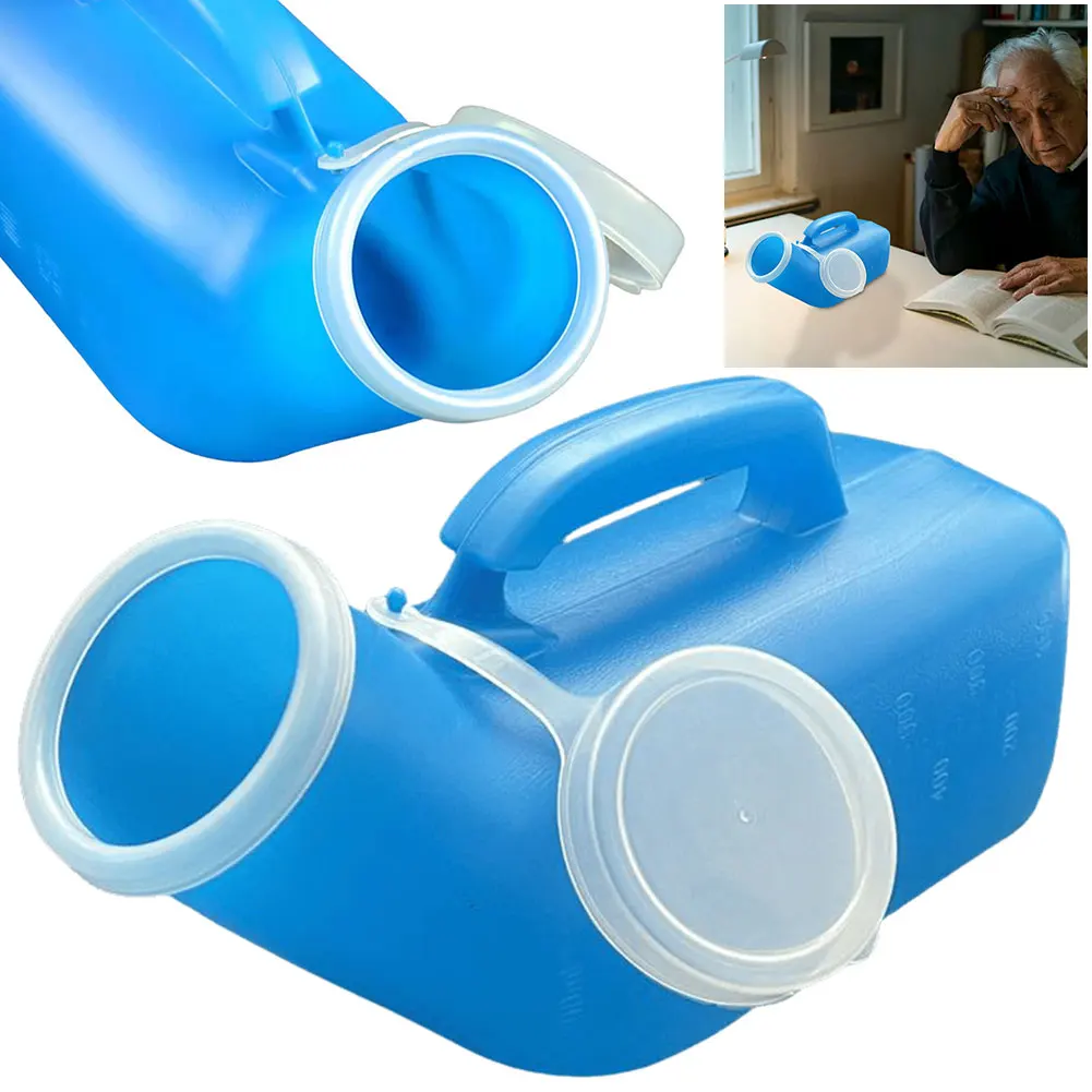Urinals 1200ml For Men Spill Proof Portable with Lid For Car Elderly Incontinence
