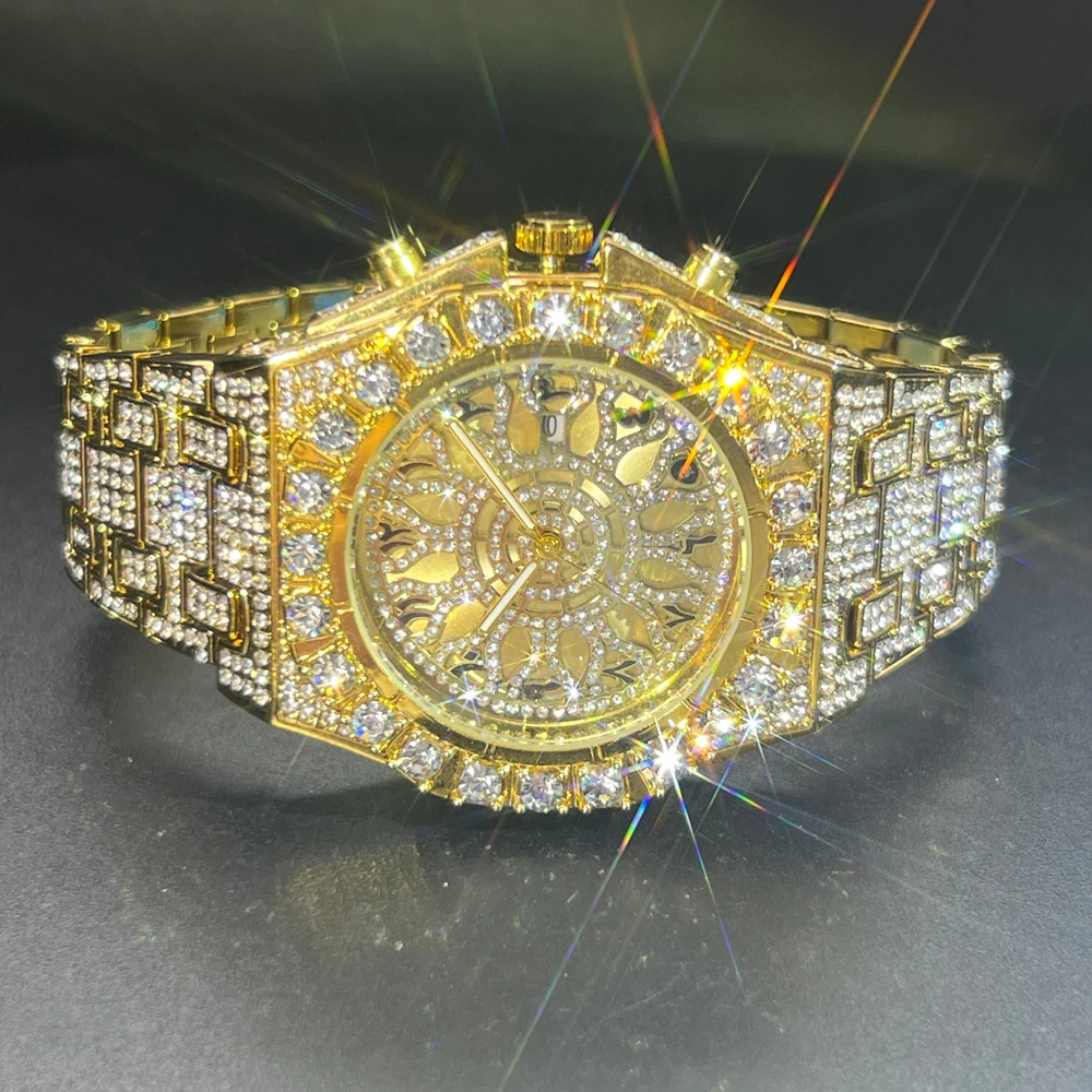 2025 New Diamond Hip Hop Watch For Men Fashion Ice Out Party