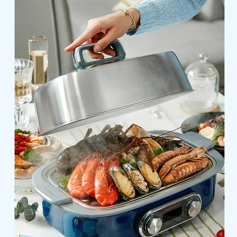Speed Electric Steamer Steamer Multi-Functional Household Water Insulation Steamed Stew Pot Timing Electric Steaming Boiling Pot