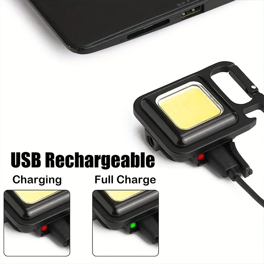 Led flashlight keychain light camping lights camping lamp 1 PC rechargeable mini flashlight
