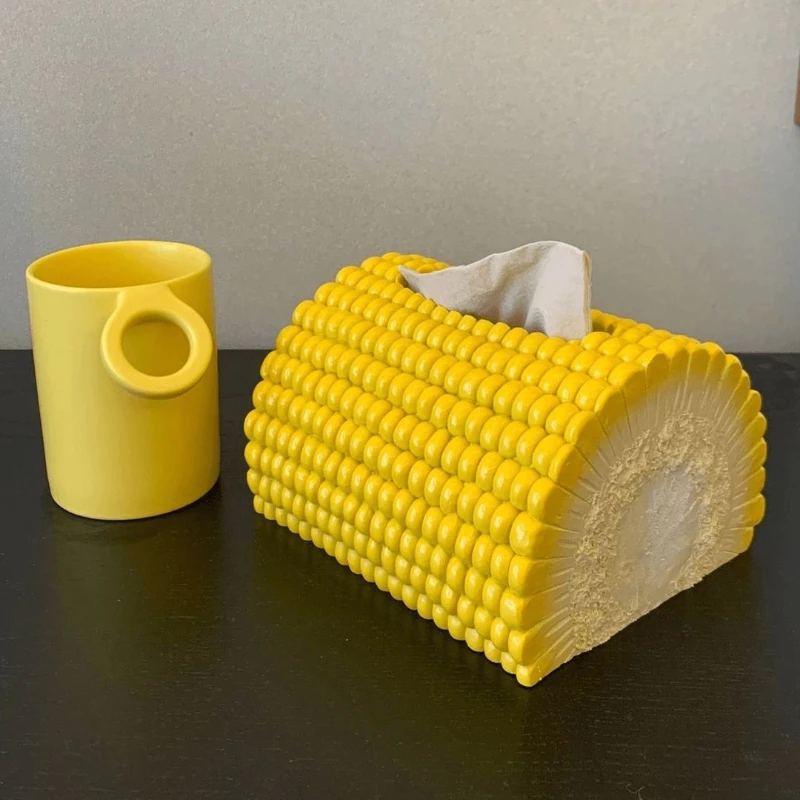 1pc Unique Corn-Shaped Tissue Box Holder-Creative Decor for Living Room & Dining Table, Durable Plastic