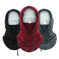 Fashionable Warm Hat Winter Men's and Women's Hats Waterproof and Warm Wool Balaclava Hat Hooded Neck Warm Hiking Scarf 1