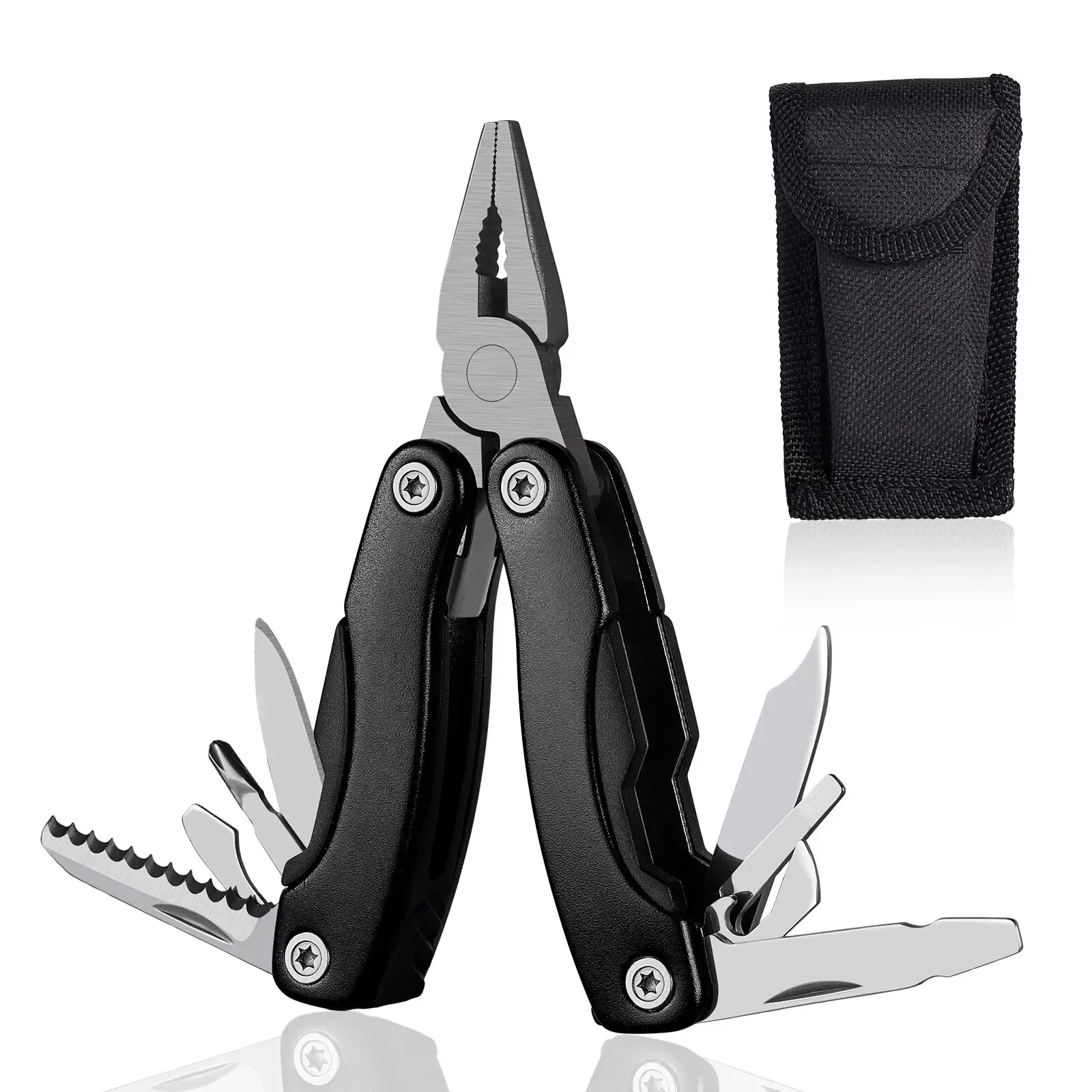 Portable Pocket Multitool Pliers Knife Screwdriver Hand Tool for Outdoor Survival Camping Hunting Hiking