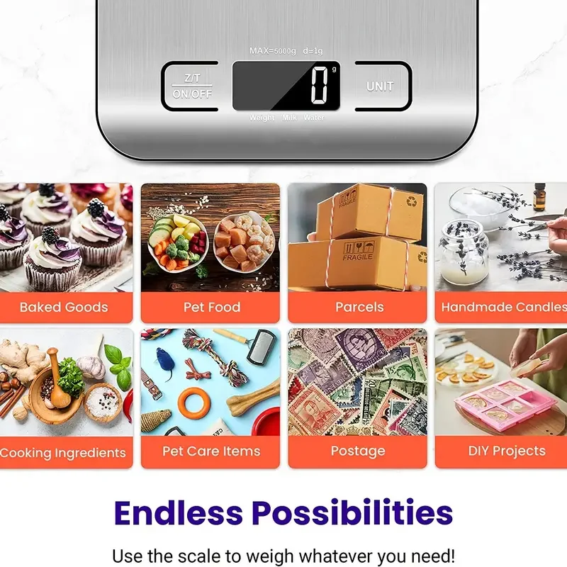 Etekcity Digital Kitchen Food Scale Stainless Steel