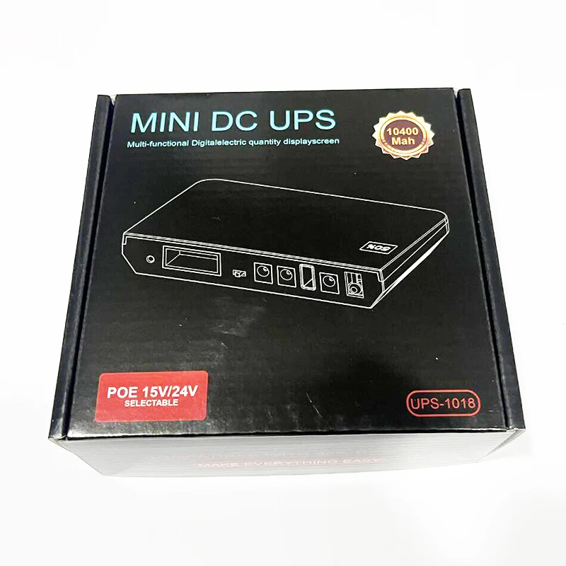 Description Picture 6 of itemDC UPS Battery Backup 10400mAh 9V 12V 2A 15V 24V 1A Output Uninterruptible Power Supply 85‑265V UPS Battery Backup EU Plug