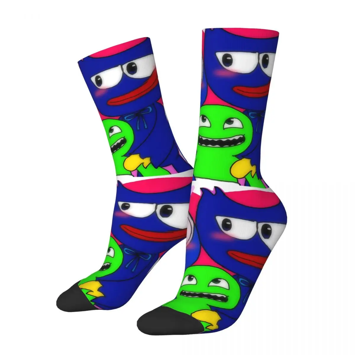 Divertente Crazy Compression Family Sock For Men Hip Hop Vintage Garten Of Banban Happy Seamless Pattern Printed Boys Crew Sock
