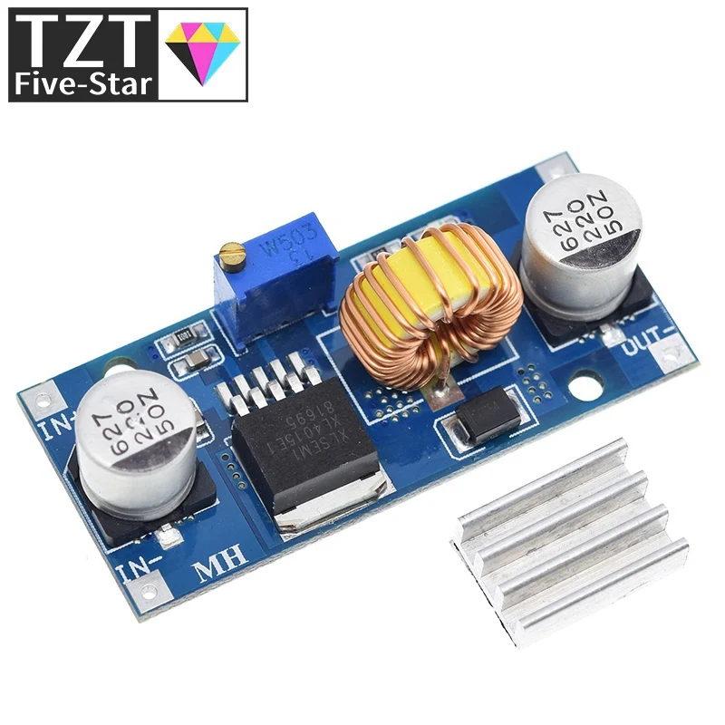 5a xl4015 DC-DC 4-38V bis 1,25-36V 24V 12V 9V 5V Step Down einstellbares Netzteil modul LED-Lithium-Ladegerät mit Kühlkörper