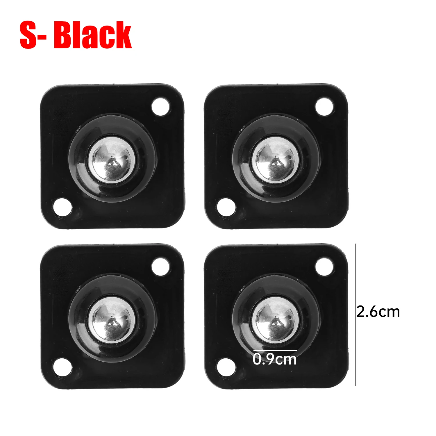 Self-Adhesive 360° Rotating Swivel Caster Wheels for Furniture and Cabinets