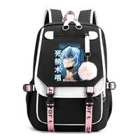 New Hot Shigaraki Tomura Backpacks Teenage Street Cool Anime Backpacks High Quality USB Zipper Backpacks School Backpacks 1