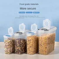 Grain Miscellaneous Grain Storage Tank Moisture-proof Insect Proof Rice Bucket Food Storage Box Plastic Transparent Sealed Tank 2