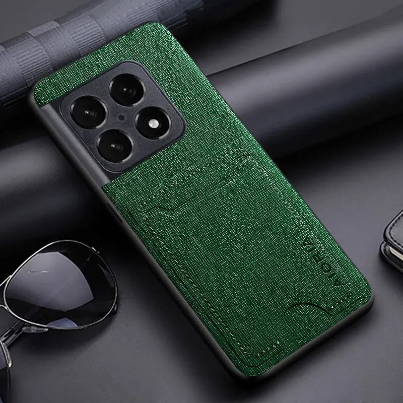 Luxurious PU Leather Phone Case with Card Slot and Bag Holder
