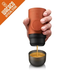 Portable Espresso Maker for Outdoor Adventures - Ideal Gift for Travel and Camping Coffee Lovers (Copper Clay)