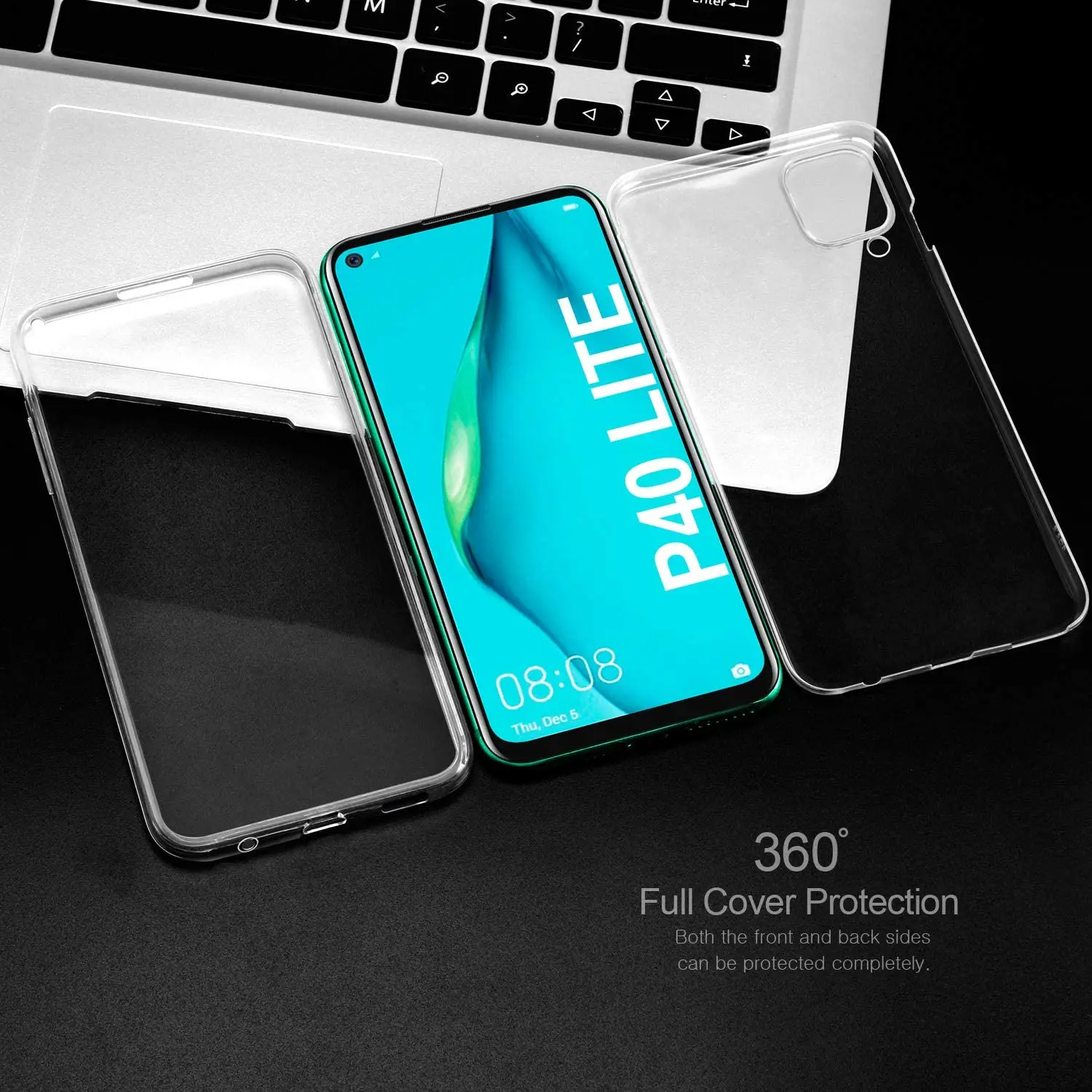 360 Double Cases for Huawei P Smart 2019 P10 P20 Pro P30 P40 Lite E Mate 10 20 Lite Y7p Y5 Y6 2019 Y7 2019 Soft Silicone Cover 