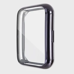 Ultra-Durable Silicone Watch Case - Lightweight TPU Protective Shell with Screen Protector (Gun color)