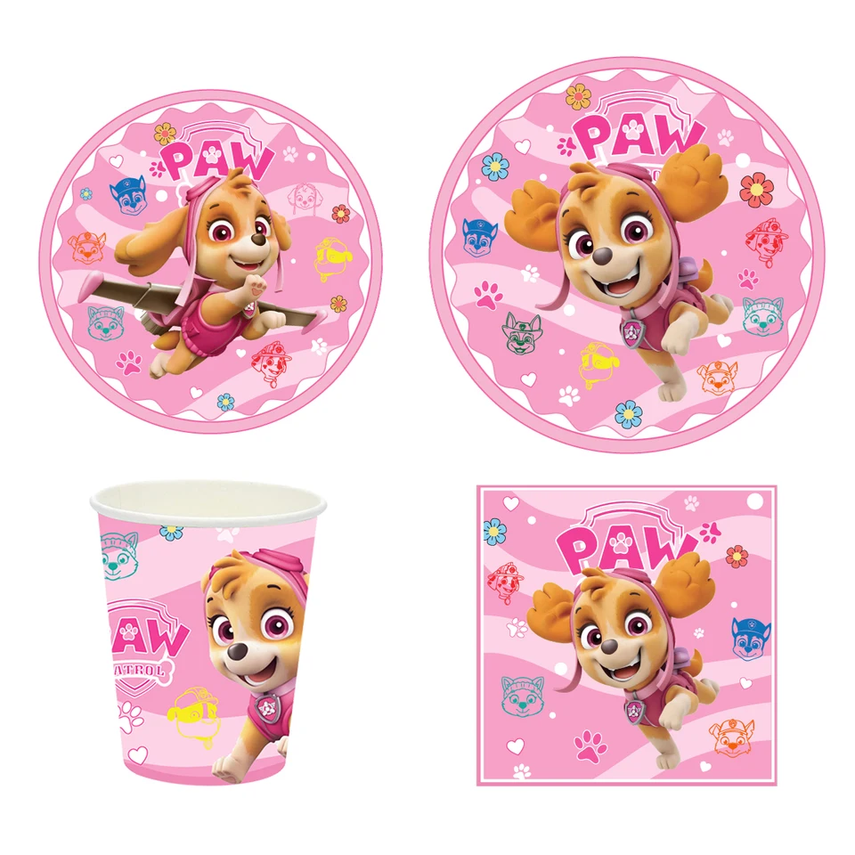Set Stoviglie Monouso Paw Patrol - 52 Pezzi Per Feste Bambini, Tema Compleanno - Foto 4