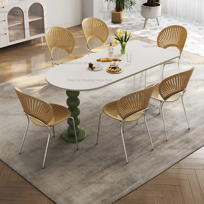 Cream Style Designer Restaurant Dining Tables High end Simplicity Originality Modern Dining Tables Nordic Furniture Vajilla HBDT AliExpress 1503
