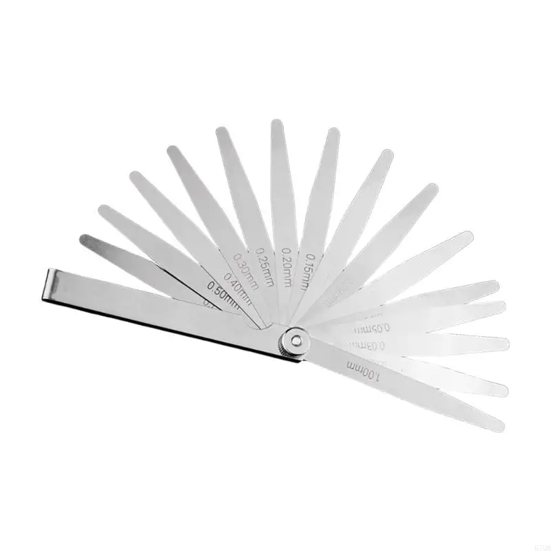 57QB Double Marked Feeler Gauge Set in Stainless for Multifunctional Measuring Needs