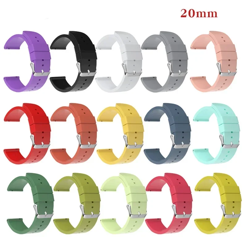 Cheap Quality Silicone 20 mm Wristwatch Band HA1433RG-9_K0022821 main image 0