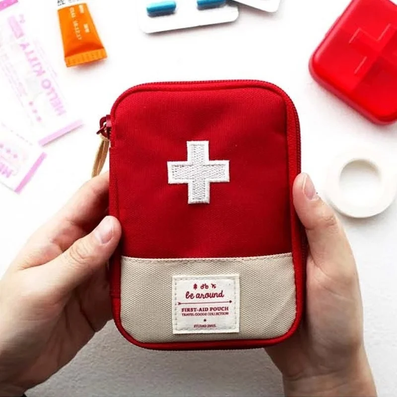 

Outdoor First Aid Kit Bag Pouch Travel Medicine Package Emergency Kit Bags Small Medicine Divider Storage Organizer