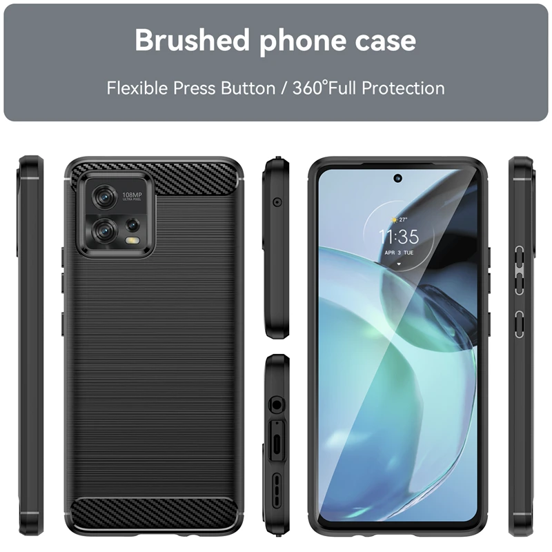 SEAHAI Cover Per Motorola Moto G72 – Custodia A Portafoglio In Pelle Con Supporto E Slot Per Schede, Blocco RFID, Antiu Rto TPU, Grigio
