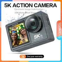 CERASTES 5K WiFi Anti-shake Action Camera 4K 60FPS Dual Screen 170° Wide Angle 30m Waterproof Sport Camera with Remote Control 1