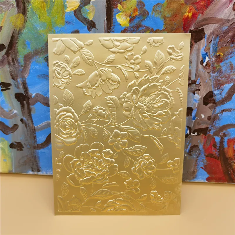 3D Country floral Embossing Folder For Birthday Spring Get well soon Card making Scrabooking Deco plastic embossing folder metal embossing folder