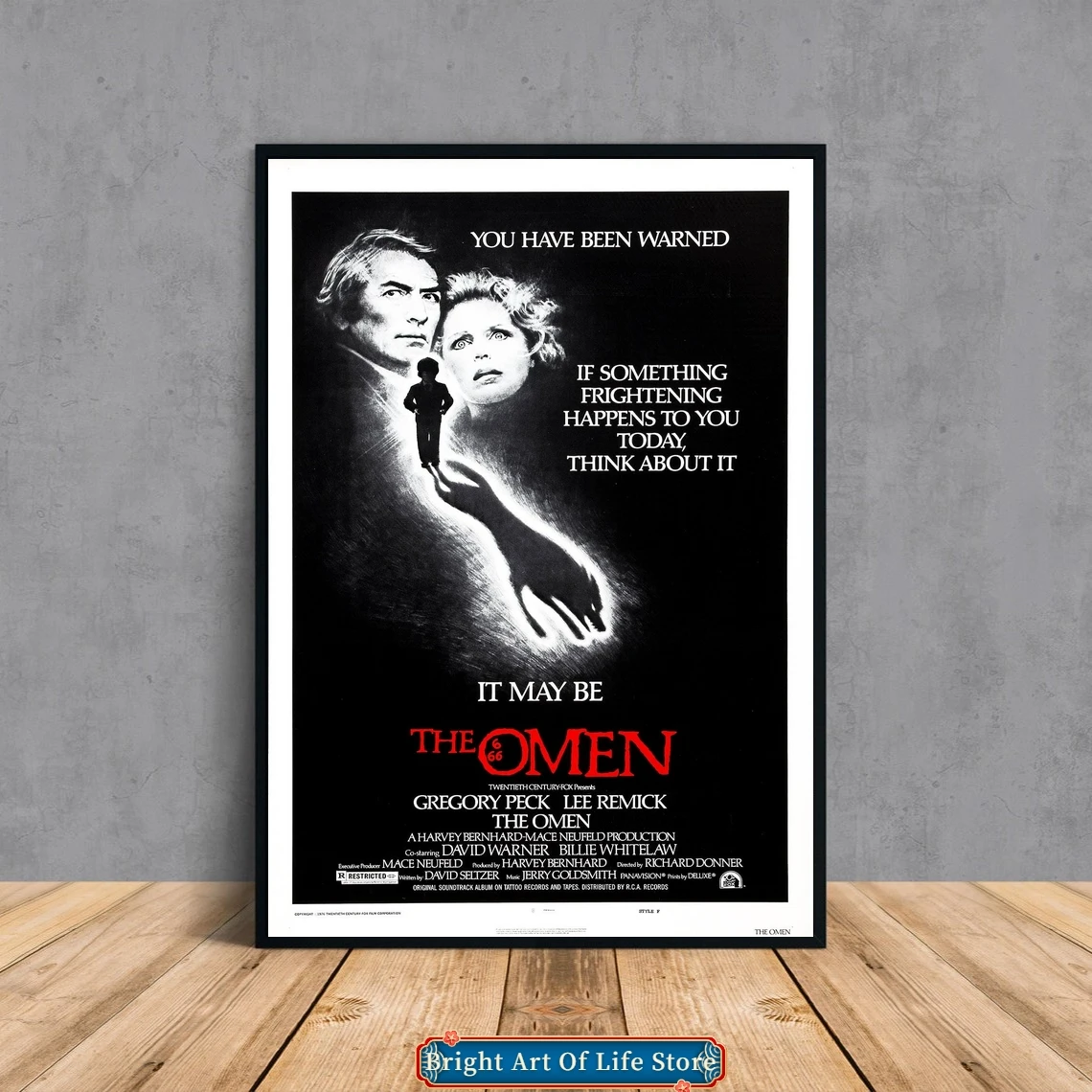 

The Omen (1976) Classic Movie Poster Cover Photo Canvas Print Apartment Home Decor Wall Painting