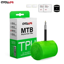 CYCLAMI Ultralight Anti - Oxidation Bike Inner Tube with TPU Material and 45mm French Valve - Presta Valve (27.5 45mm 1pc)