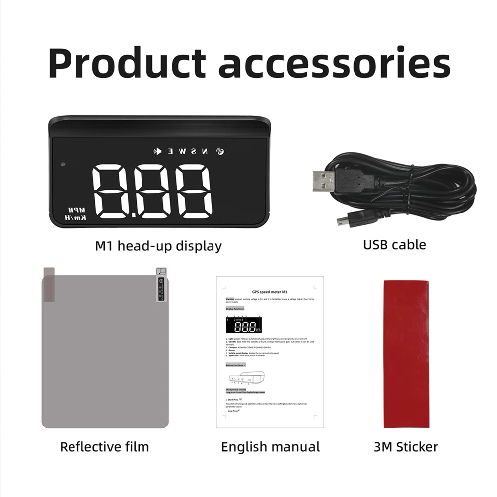 M1 ڵ  GPS ӵ  ÷, MPH/KM   ˶,    LCD