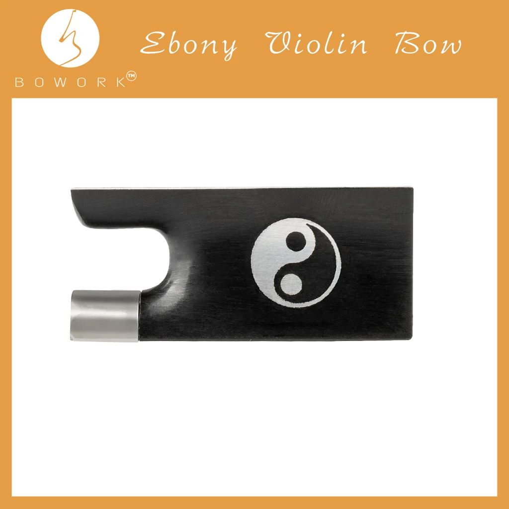 

BOWORK Full Size 4/4 Violin Bow Ebony Frog Violin Bow Parts Accessories