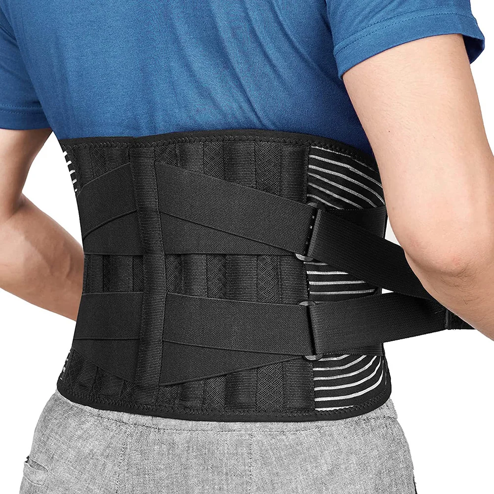 

M-XXLLower Back Brace with 6 Stays Anti-skid Orthopedic lumbar Support Breathable Waist Support Belt for Gym Pain Relief