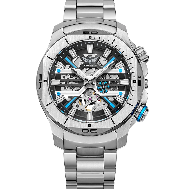 Men Dress Watch 44mm Vintage Dial Retro Business Sapphire Japan 8N40 Automatic Mechanical Waterproof 30Bar