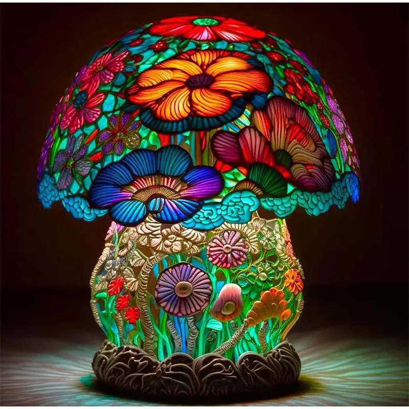 Abstract Mushroom Table Lamp with unique design0